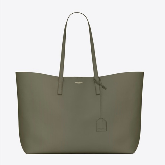 Saint Laurent Handbags - NWT Saint Laurent Khaki Military Green E/W Shopping Tote, rare color, brand new